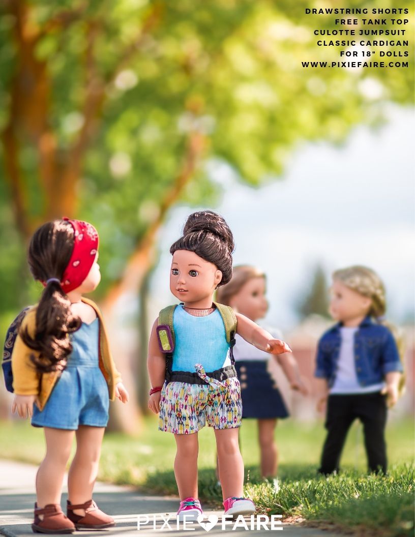 Liberty Jane 18 Inch Modern FREE Tank Top 18" Doll Clothes Pattern Pixie Faire