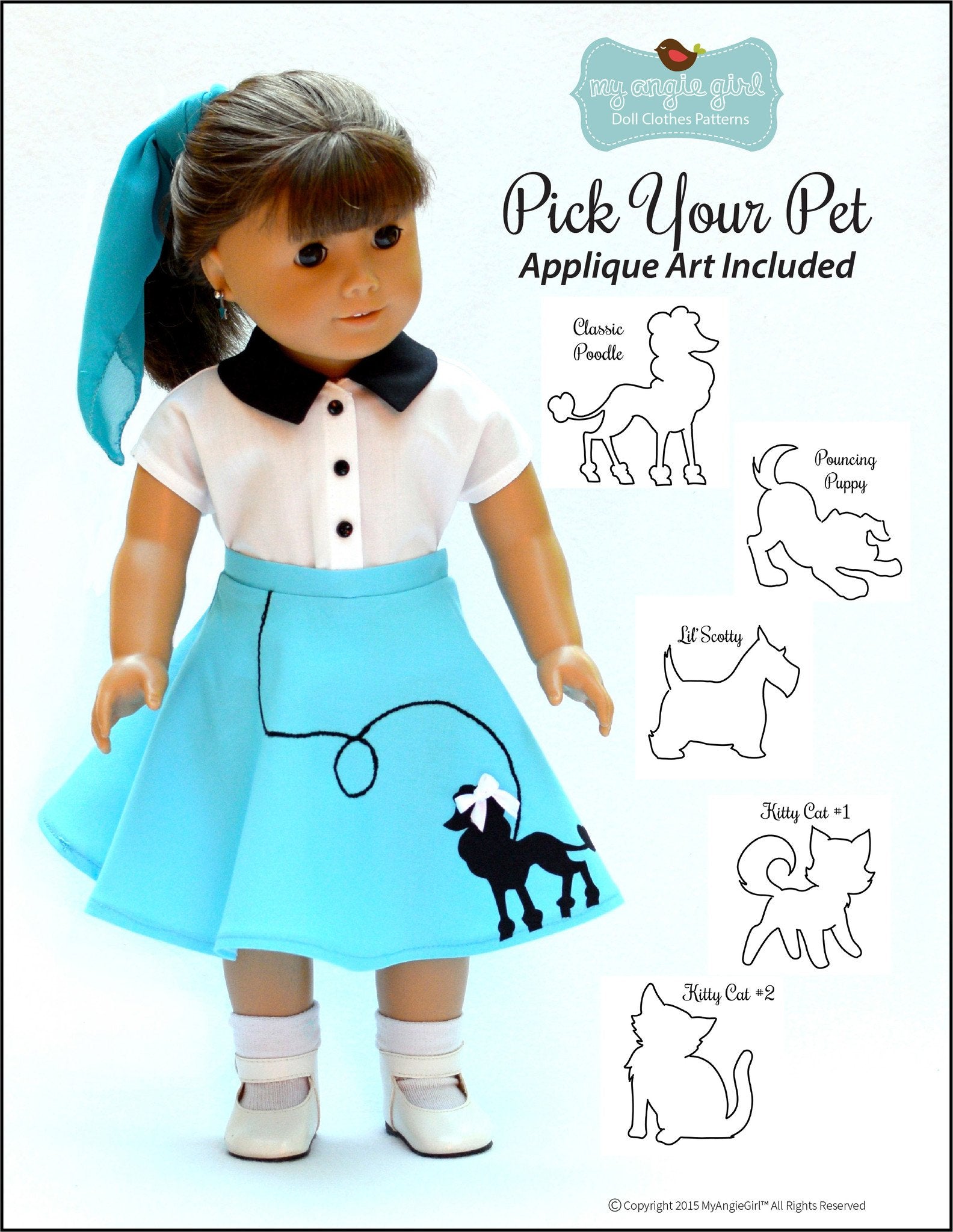 My Angie Girl 18 Inch Historical The 4-Way Wardrobe 18" Doll Clothes Pixie Faire