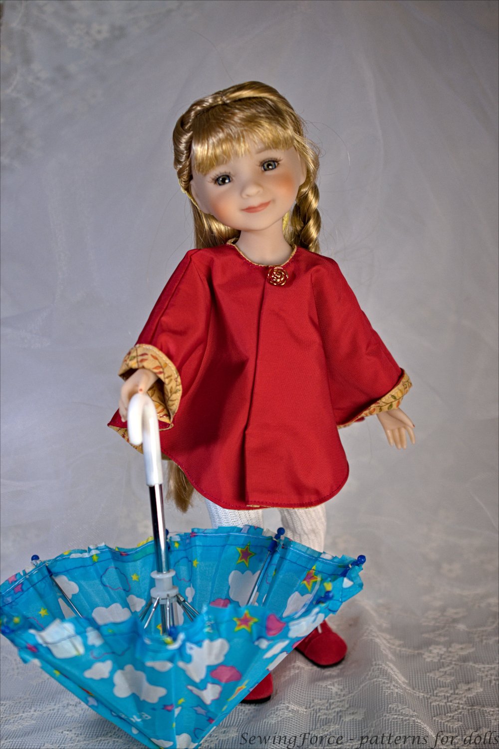 Sewing Force Ruby Red Fashion Friends Classic Rain or Winter Jacket Doll Clothes Pattern for Ruby Red Fashion Friends™ Pixie Faire