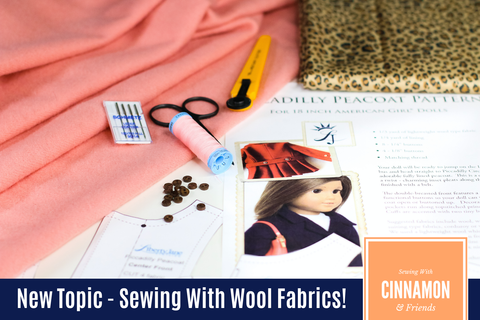 SWC Classes Sewing With Wool Fabrics & Piccadilly Peacoat Sew Along Master Class Video Course Pixie Faire