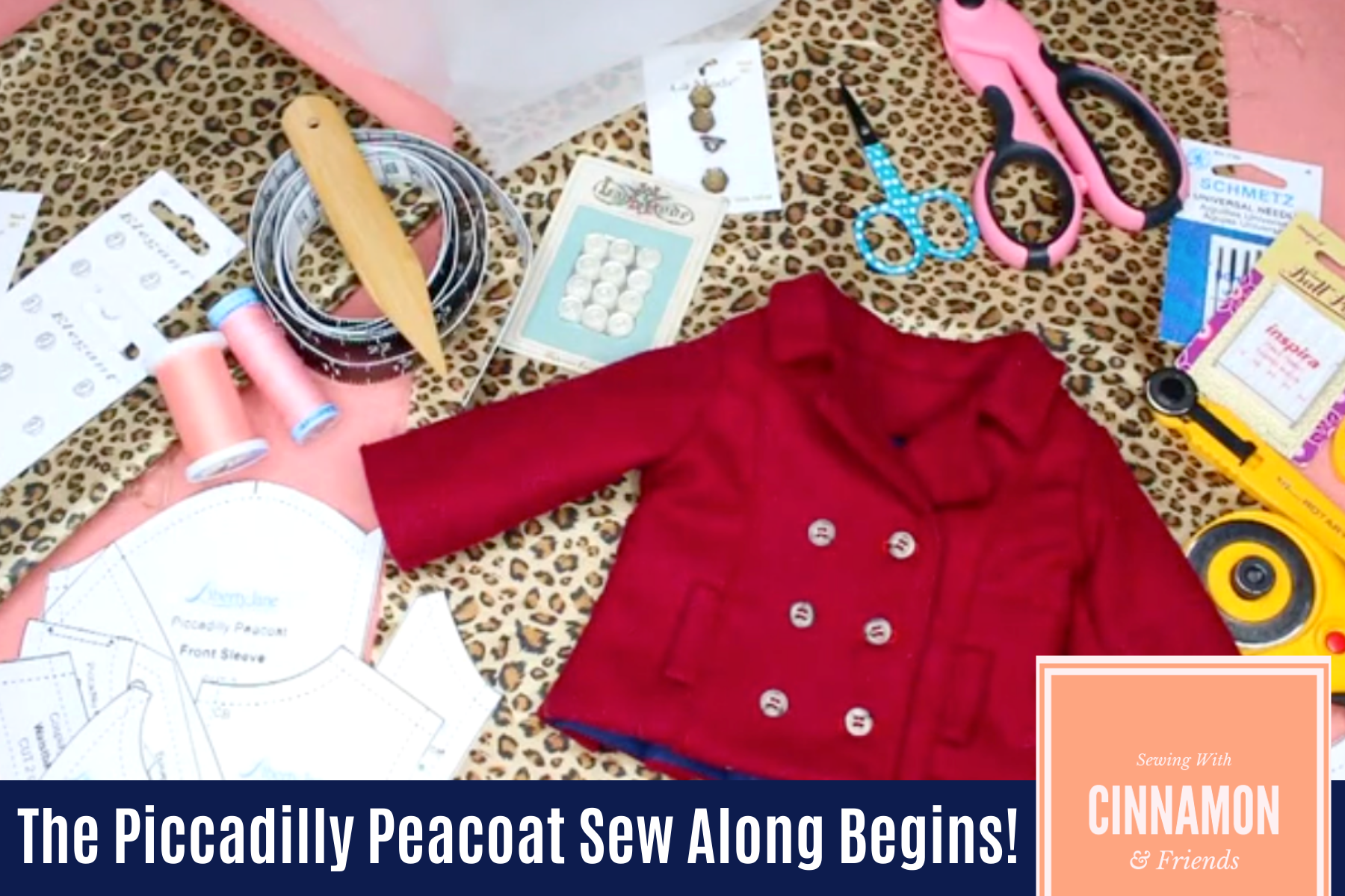 SWC Classes Sewing With Wool Fabrics & Piccadilly Peacoat Sew Along Master Class Video Course Pixie Faire