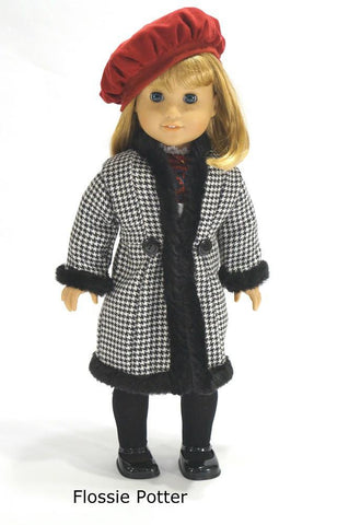 Flossie Potter 18 Inch Historical '70s Triple Play Coats 18" Doll Clothes Pattern Pixie Faire