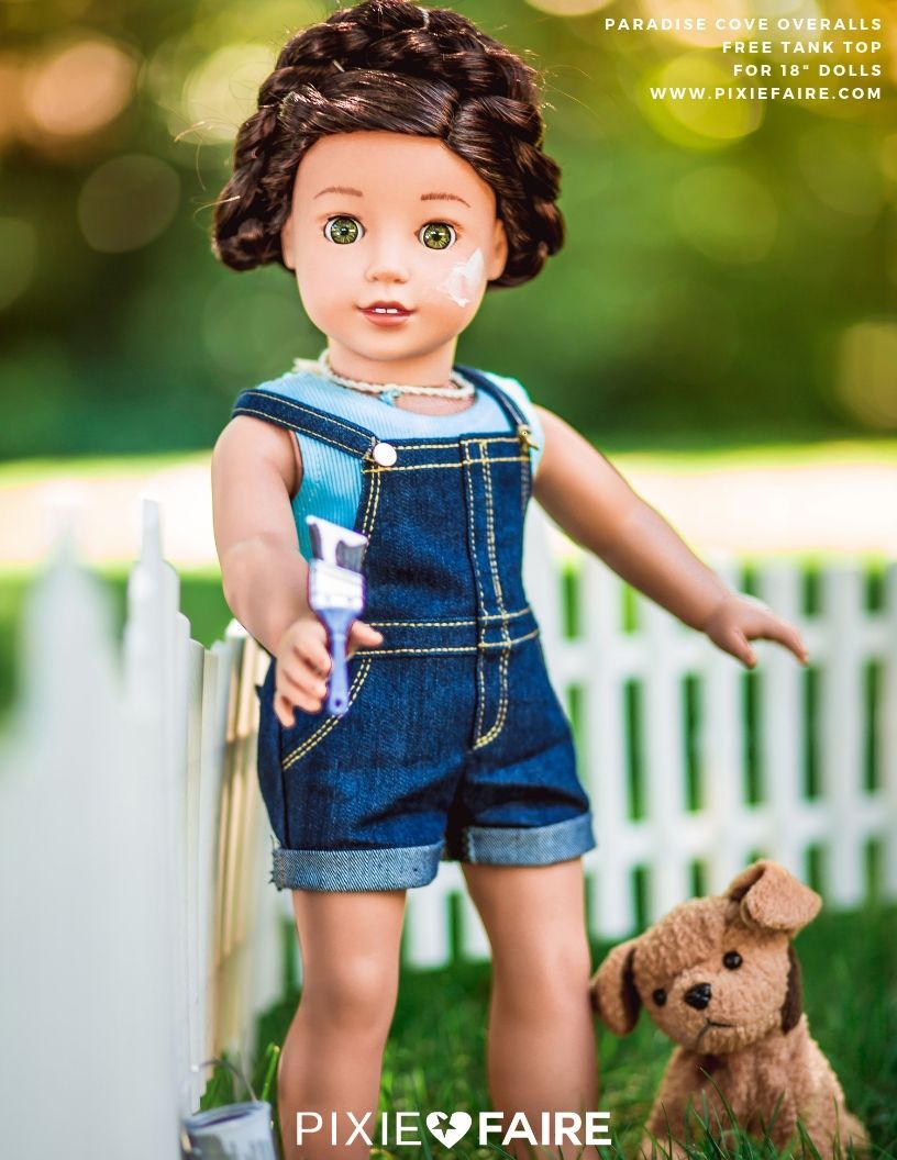 Liberty Jane 18 Inch Modern FREE Tank Top 18" Doll Clothes Pattern Pixie Faire