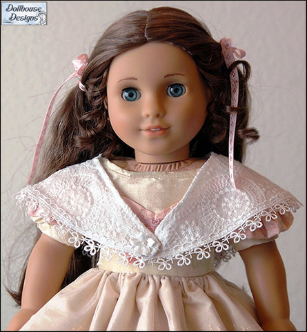 Dollhouse Designs 18 Inch Historical 1850s Promenade 18" Doll Clothes Pattern Pixie Faire