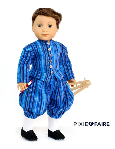 Stitchery By Snowflake 18 Inch Historical Le Premier Prince 18" Doll Clothes Pattern Pixie Faire