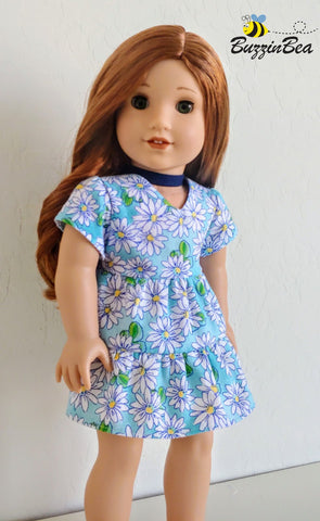 BuzzinBea 18 Inch Modern Jasmine Dress 18" Doll Clothes Pattern Pixie Faire
