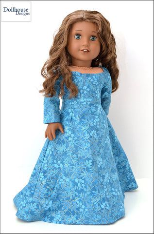 Dollhouse Designs 18 Inch Modern A Regal Celebration 18" Doll Clothes Pattern Pixie Faire