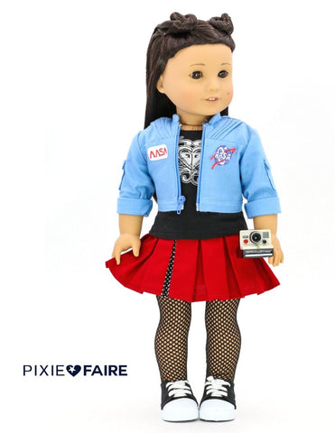 Liberty Jane 18 Inch Modern Cosplay Day Dress 18" Doll Clothes Pattern Pixie Faire