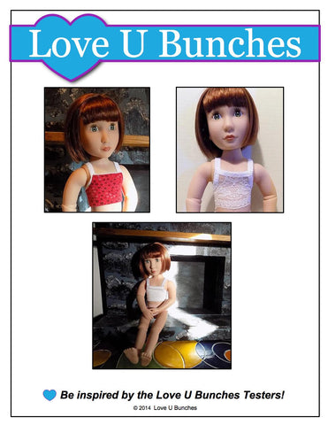 Love U Bunches A Girl For All Time Dainty Things Pattern for AGAT Dolls Pixie Faire