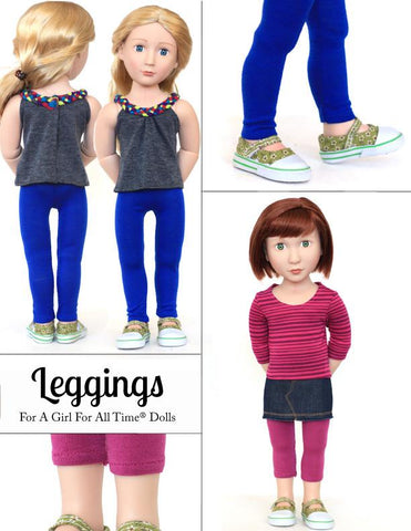 Liberty Jane A Girl For All Time Leggings Pattern for AGAT Dolls Pixie Faire