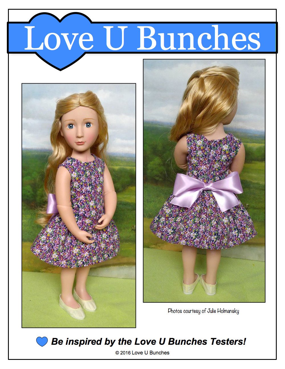 Love U Bunches A Girl For All Time Polka Dot Party Dress for AGAT Dolls Pixie Faire