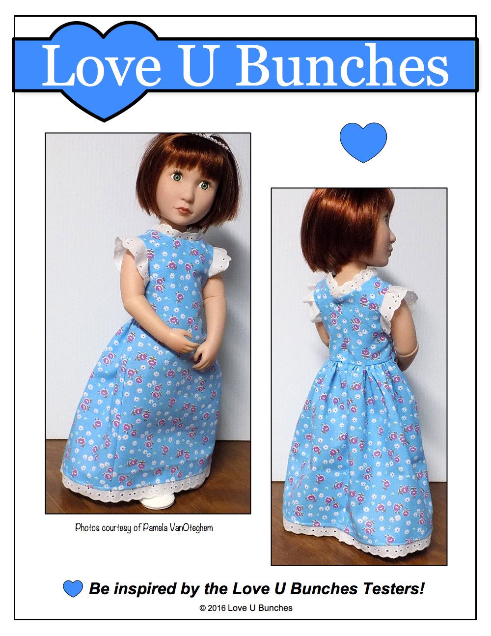 Love U Bunches A Girl For All Time Polka Dot Party Dress for AGAT Dolls Pixie Faire