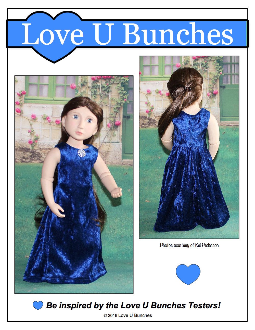 Love U Bunches A Girl For All Time Polka Dot Party Dress for AGAT Dolls Pixie Faire