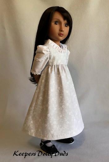 Keepers Dolly Duds Designs A Girl For All Time Regency Pinafore Dress and Fichu Pattern For A Girl For All Time Dolls Pixie Faire