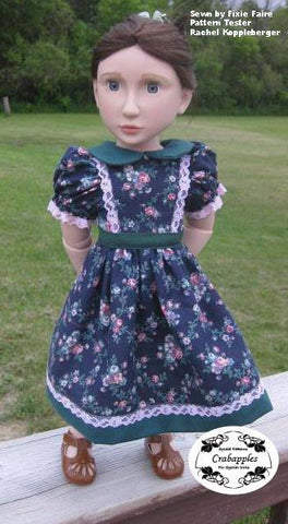 Crabapples A Girl For All Time School Girl Dresses Pattern for AGAT Dolls Pixie Faire