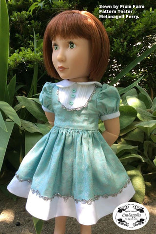 Crabapples A Girl For All Time School Girl Dresses Pattern for AGAT Dolls Pixie Faire