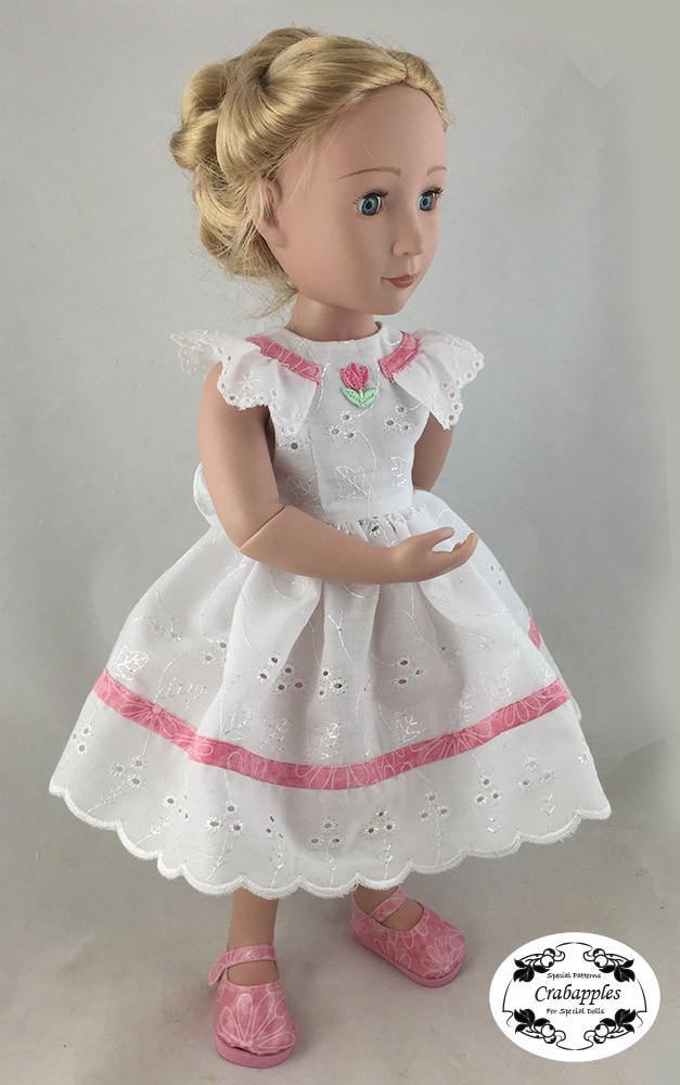 Crabapples A Girl For All Time Sunday Best Pattern for AGAT Dolls Pixie Faire