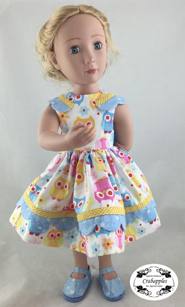 Crabapples A Girl For All Time Sunday Best Pattern for AGAT Dolls Pixie Faire