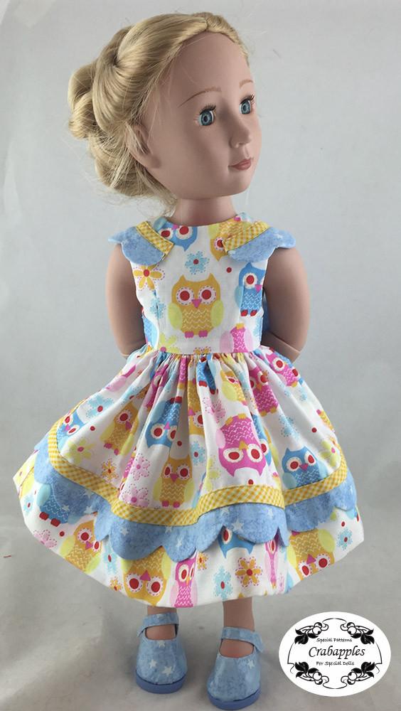Crabapples A Girl For All Time Sunday Best Pattern for AGAT Dolls Pixie Faire