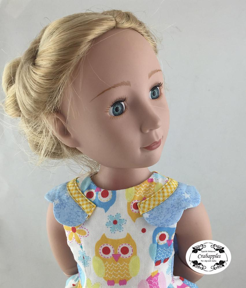 Crabapples A Girl For All Time Sunday Best Pattern for AGAT Dolls Pixie Faire