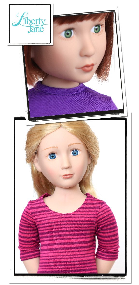 Liberty Jane A Girl For All Time T-Shirt Variations Pattern for AGAT Dolls Pixie Faire