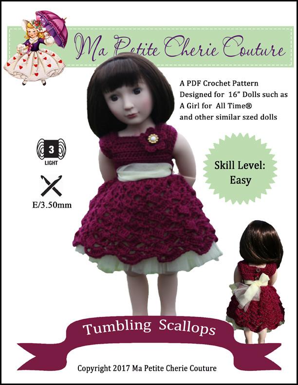 Mon Petite Cherie Couture A Girl For All Time Tumbling Scallops for AGAT Dolls Pixie Faire