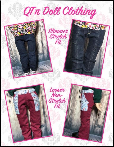 QTπ Doll Clothing A Girl For All Time Skinny Utility Pants Pattern For A Girl For All Time Dolls Pixie Faire
