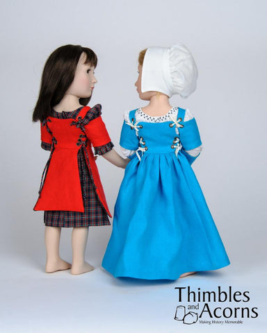 Thimbles and Acorns A Girl For All Time Renaissance Faire Side Laced Kirtle Ensemble for AGAT Dolls Pixie Faire