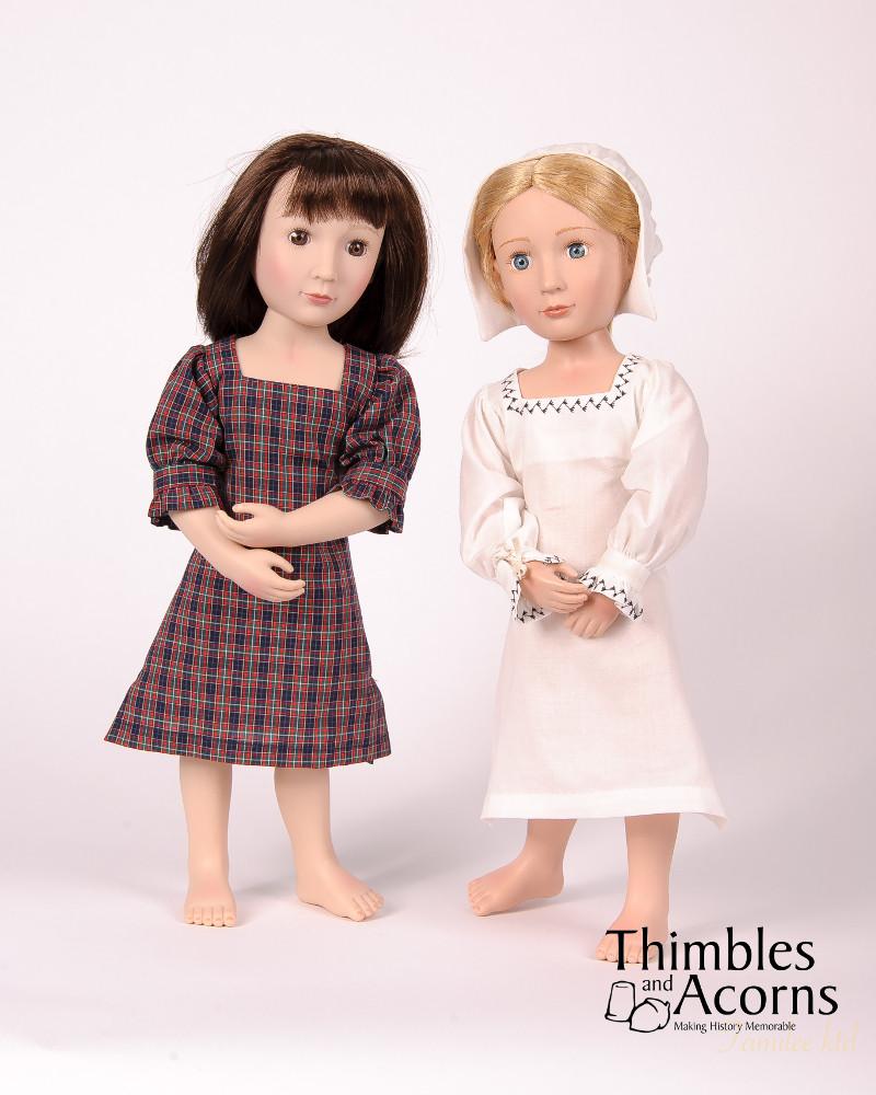Thimbles and Acorns A Girl For All Time Renaissance Faire Side Laced Kirtle Ensemble for AGAT Dolls Pixie Faire
