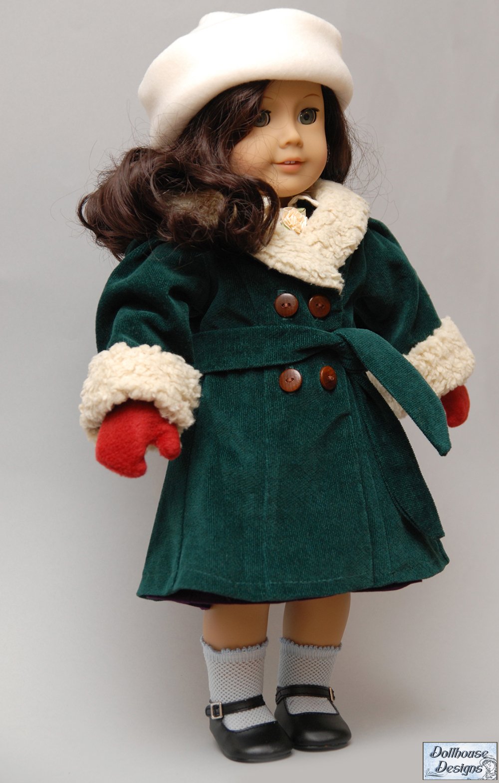 Dollhouse Designs 18 Inch Historical 1930s Coat Set 18" Doll Clothes Pattern Pixie Faire