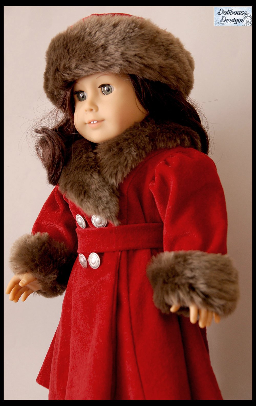 Dollhouse Designs 18 Inch Historical 1930s Coat Set 18" Doll Clothes Pattern Pixie Faire