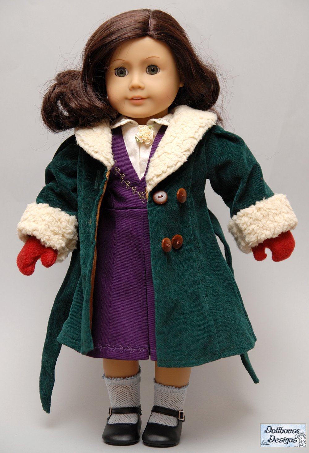 Dollhouse Designs 18 Inch Historical 1930s Coat Set 18" Doll Clothes Pattern Pixie Faire