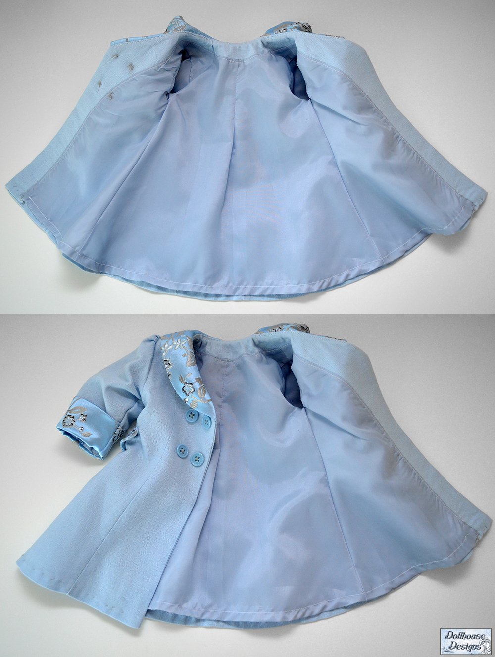 Dollhouse Designs 18 Inch Historical 1930s Coat Set 18" Doll Clothes Pattern Pixie Faire