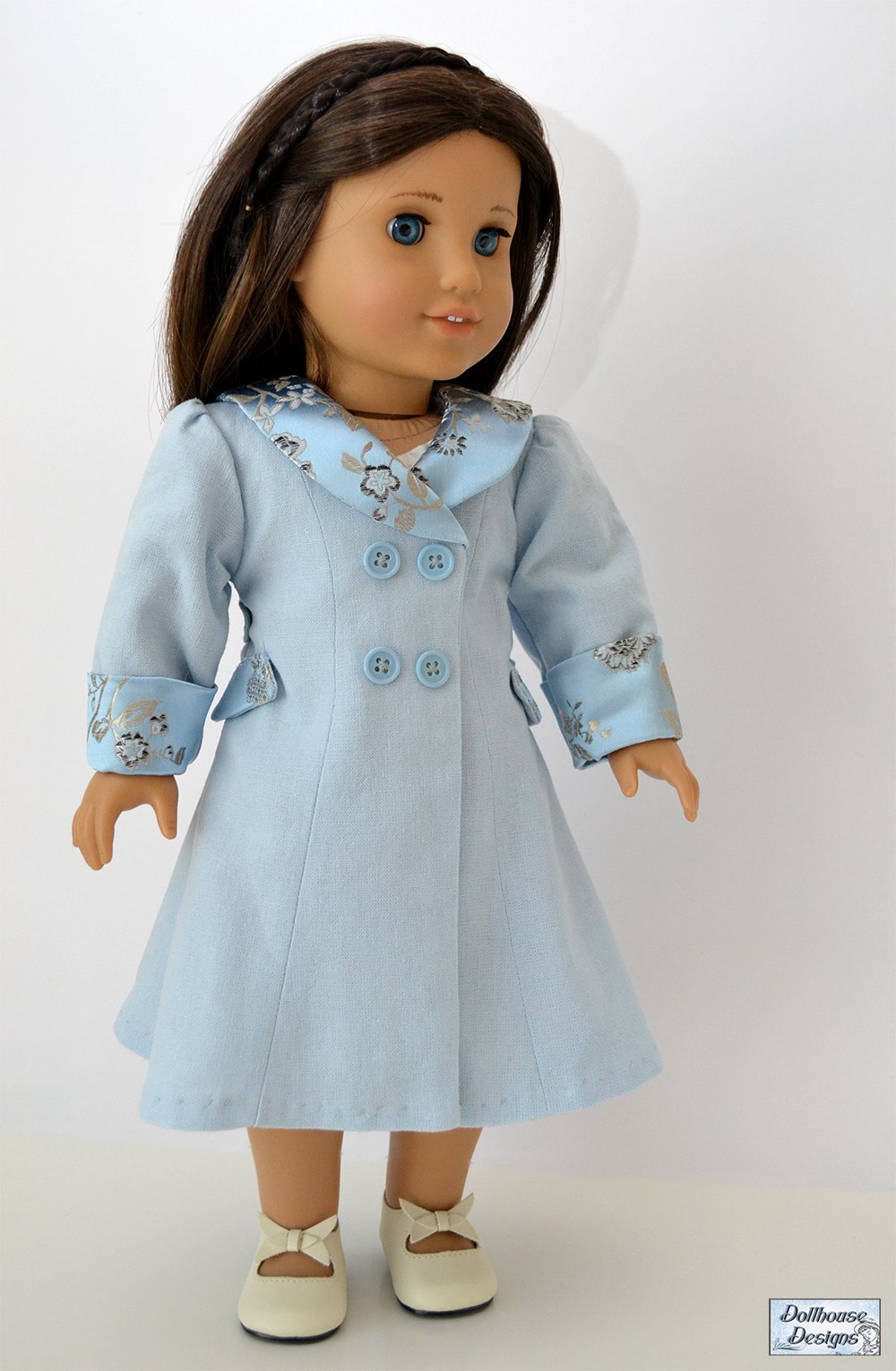 Dollhouse Designs 18 Inch Historical 1930s Coat Set 18" Doll Clothes Pattern Pixie Faire