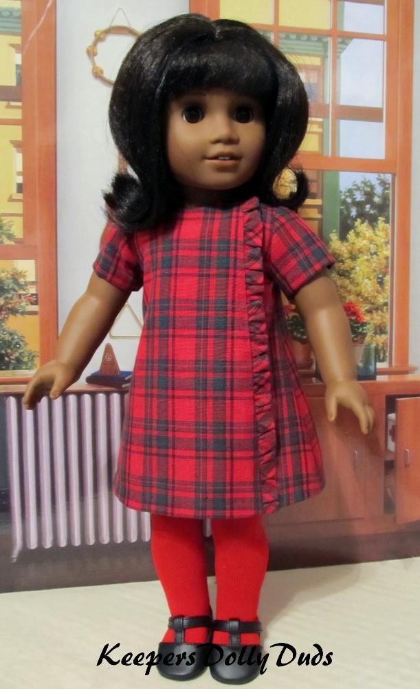 Keepers Dolly Duds Designs 18 Inch Historical 1960s Town and Country Dress 18" Doll Clothes Pattern Pixie Faire