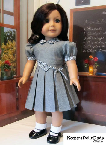 Keepers Dolly Duds Designs 18 Inch Historical Bodice Details Dress 18" Doll Clothes Pattern Pixie Faire
