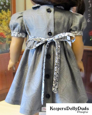 Keepers Dolly Duds Designs 18 Inch Historical Bodice Details Dress 18" Doll Clothes Pattern Pixie Faire
