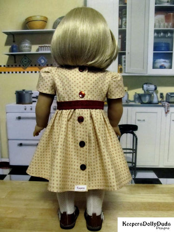 Keepers Dolly Duds Designs 18 Inch Historical Bodice Details Dress 18" Doll Clothes Pattern Pixie Faire