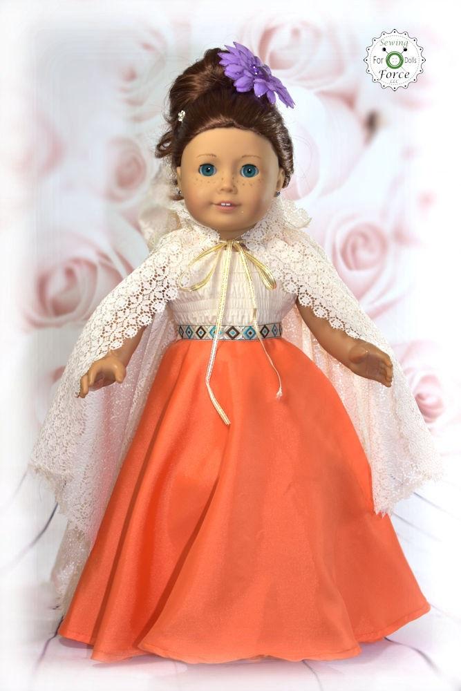 Sewing Force 18 Inch Modern Lace Cape 18" Doll Clothes Pattern Pixie Faire