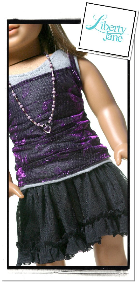Liberty Jane 18 Inch Modern Picture Day Outfit 18" Doll Clothes Pattern Pixie Faire