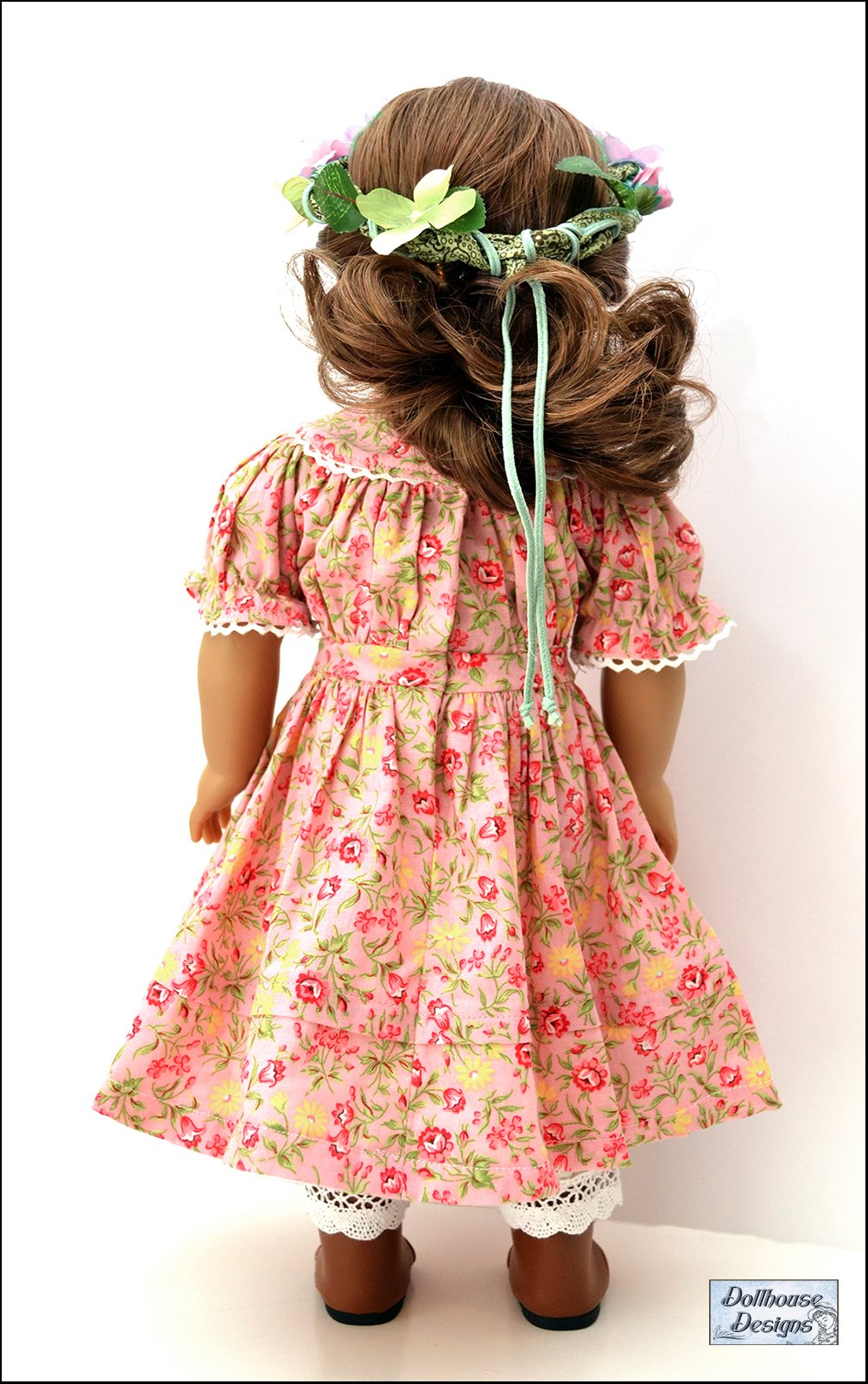 Dollhouse Designs 18 Inch Historical 1850s Spring Gathering 18" Doll Clothes Pattern Pixie Faire