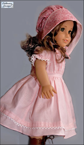 Dollhouse Designs 18 Inch Historical 1850s Spring Gathering 18" Doll Clothes Pattern Pixie Faire