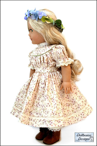 Dollhouse Designs 18 Inch Historical 1850s Spring Gathering 18" Doll Clothes Pattern Pixie Faire