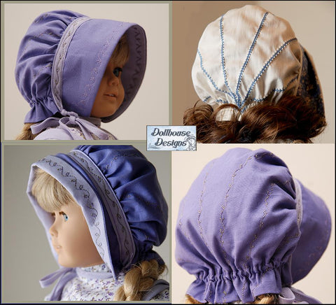 Dollhouse Designs 18 Inch Historical 1850s Spring Gathering 18" Doll Clothes Pattern Pixie Faire