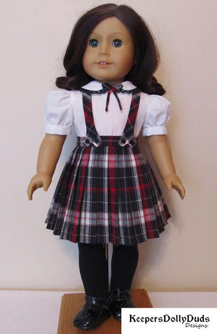Keepers Dolly Duds Designs 18 Inch Historical Train Station Four Piece Outfit 18" Doll Clothes Pattern Pixie Faire