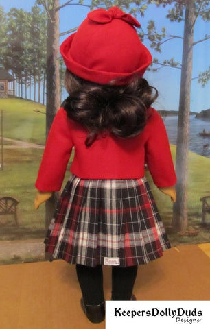 Keepers Dolly Duds Designs 18 Inch Historical Train Station Four Piece Outfit 18" Doll Clothes Pattern Pixie Faire
