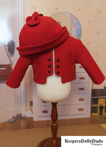Keepers Dolly Duds Designs 18 Inch Historical Train Station Four Piece Outfit 18" Doll Clothes Pattern Pixie Faire