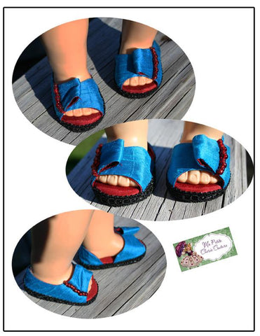 Mon Petite Cherie Couture Shoes Anna Shoes 18" Doll Shoes Pixie Faire