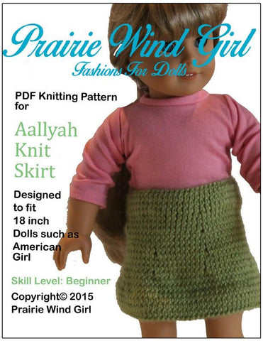 Prairie Wind Girl Knitting Aallyah Knit Skirt Knitting Pattern Pixie Faire