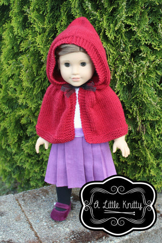 A Little Knitty Knitting Addy Hooded Cape Knitting Pattern Pixie Faire